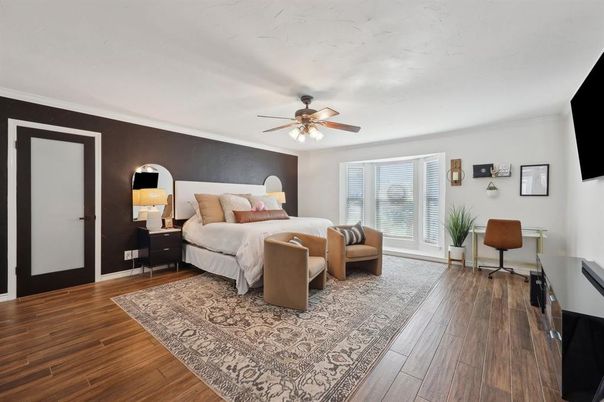 Bedroom, Interior, Wood Texture Flooring
