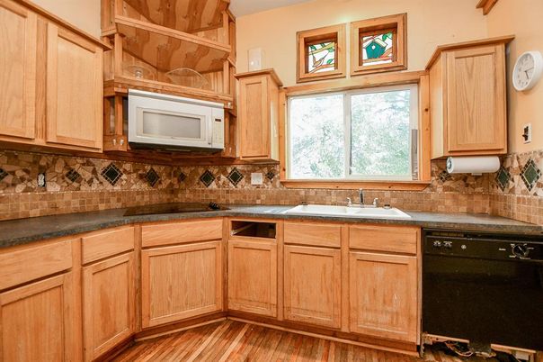Interior, Kitchen, Wood Texture Flooring