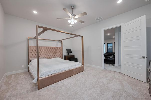 Bedroom, Interior, Recessed Lighting