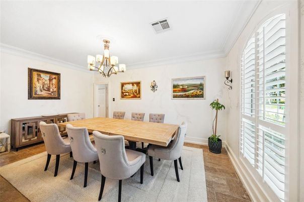 Chandelier, Dining room, Interior