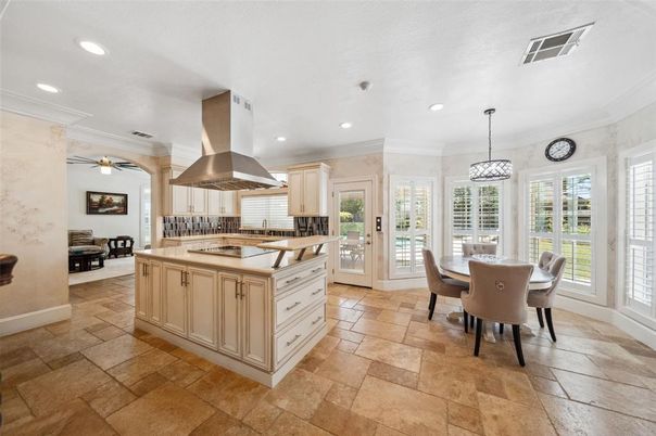 Dining room, Interior, Kitchen, Pendant Lights, Recessed Lighting