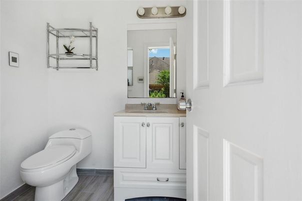 Bathroom, Interior, Wood Texture Flooring