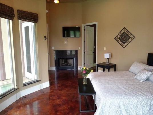 Bedroom, Fireplace, Interior
