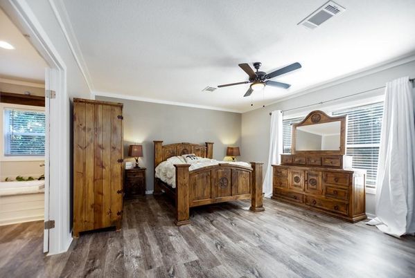 Bedroom, Interior, Wood Texture Flooring