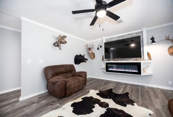 Fireplace, Interior, Wood Texture Flooring