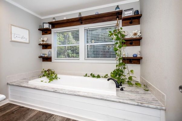Bathroom, Interior, Wood Texture Flooring