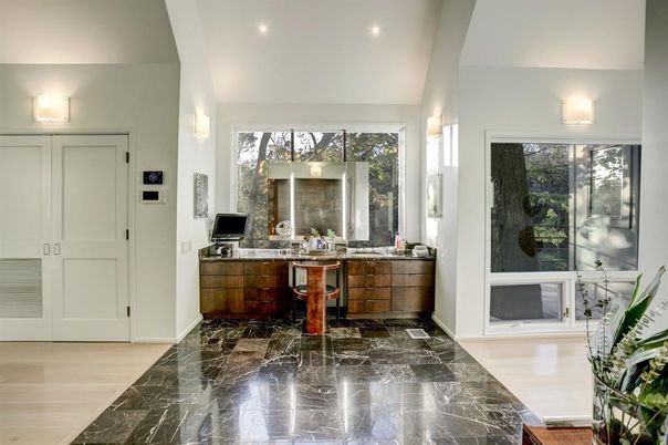 Bathroom, Interior, Marble, Recessed Lighting