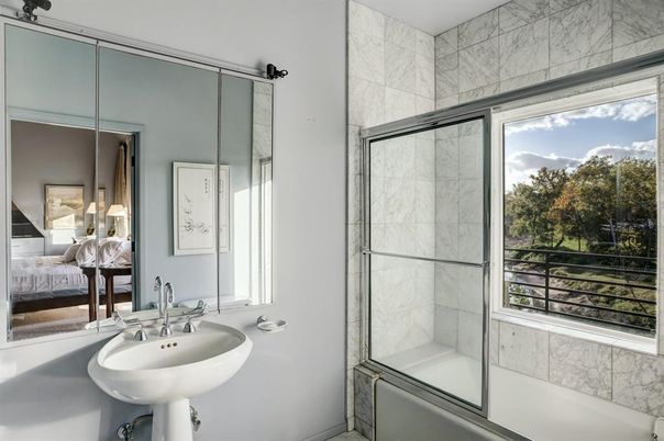 Bathroom, Bedroom, Glass Shower, Interior, Marble Walls