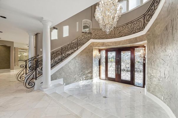 Chandelier, Interior, Marble