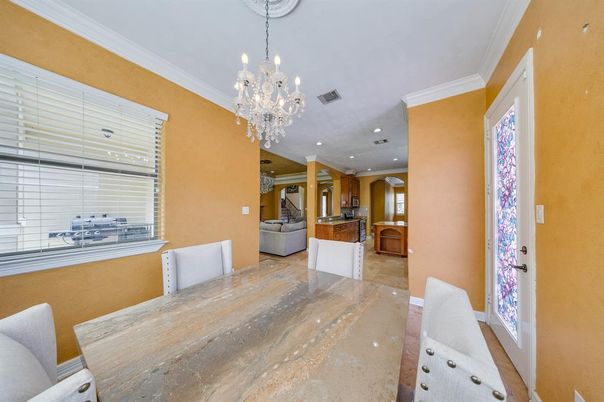 Chandelier, Dining room, Interior, Recessed Lighting
