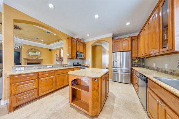 Interior, Kitchen, Recessed Lighting, Stainless Steel Appliances