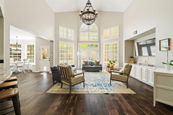 Chandelier, Dining room, Interior, Living room, Wood Texture Flooring