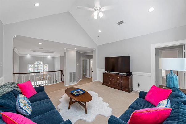 Interior, Living room, Recessed Lighting