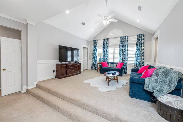 Interior, Living room, Recessed Lighting