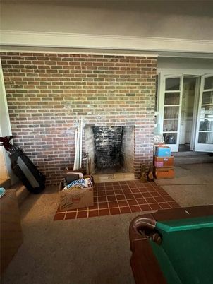 Fireplace, Interior, Stone Walls