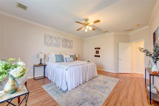 Bedroom, Interior, Wood Texture Flooring