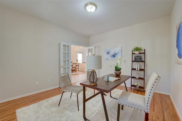 Home Office, Interior, Wood Texture Flooring