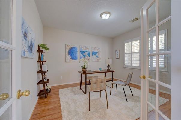 Home Office, Interior, Wood Texture Flooring