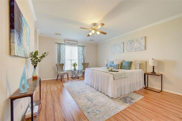 Bedroom, Interior, Wood Texture Flooring