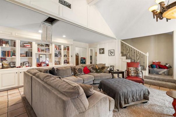 Interior, Living room, Recessed Lighting