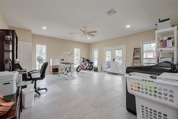 Fitness Equipment, Home Office, Interior, Recessed Lighting