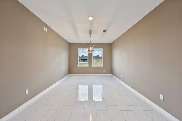 Empty room, Interior, Marble, Pendant Lights, Recessed Lighting