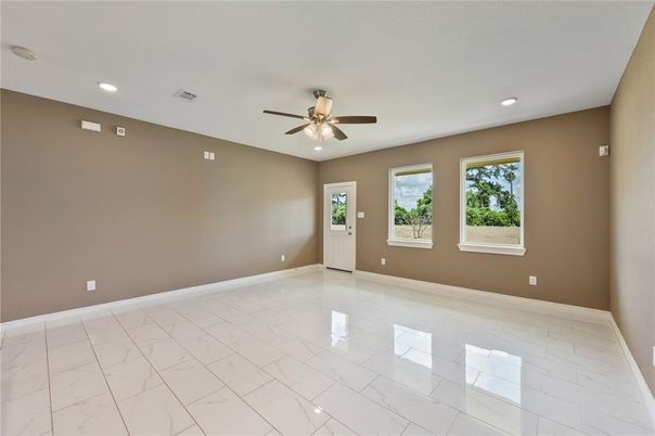 Empty room, Interior, Marble, Recessed Lighting
