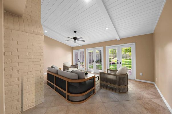 Interior, Recessed Lighting, Stone Walls