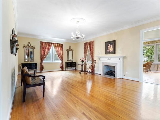 Chandelier, Fireplace, Interior, Wood Texture Flooring