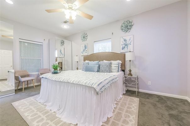 Bedroom, Interior, Recessed Lighting