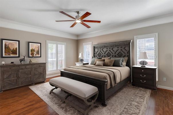 Bedroom, Interior, Wood Texture Flooring