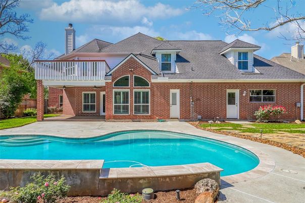 Exterior, Facade, Brick Facade, Pool, French Provincial