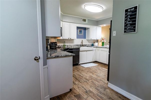 Interior, Kitchen, Wood Texture Flooring