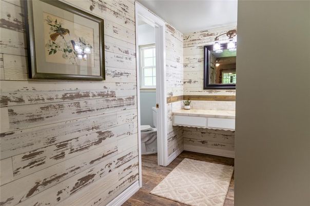 Bathroom, Interior, Wood Texture Flooring