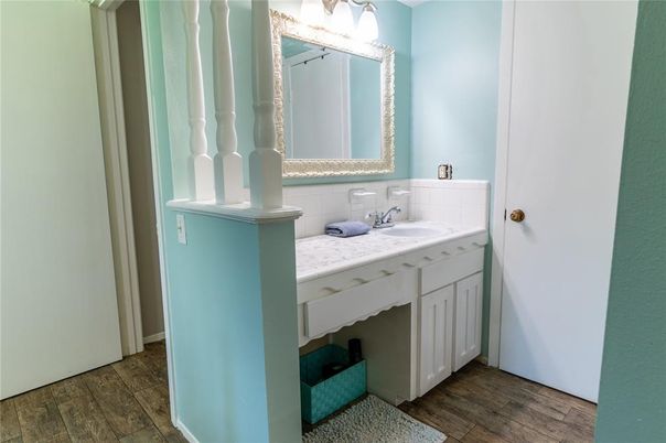 Bathroom, Interior, Wood Texture Flooring