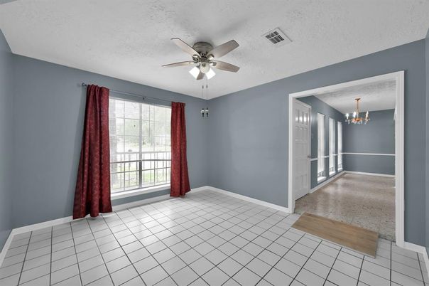 Chandelier, Empty room, Interior
