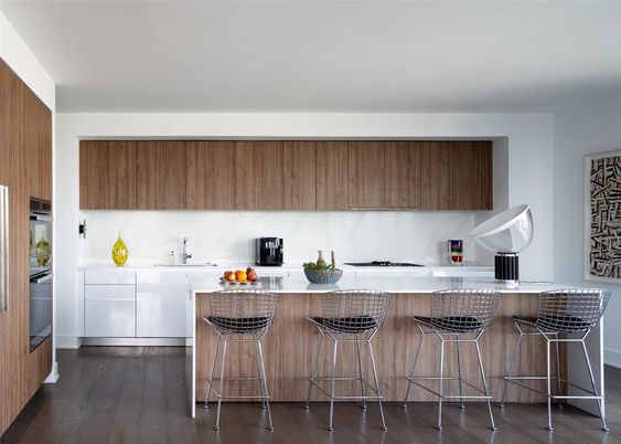 Interior, Kitchen, Wood Texture Flooring