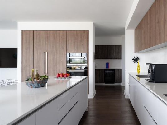 Interior, Kitchen, Wood Texture Flooring