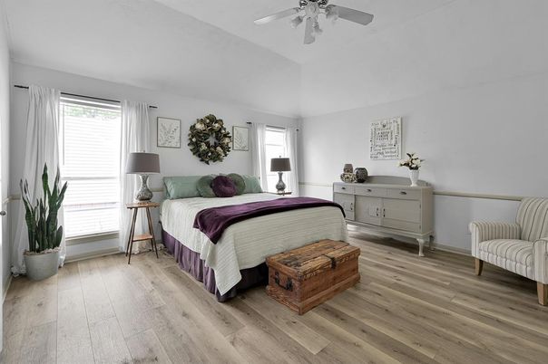 Bedroom, Interior, Wood Texture Flooring