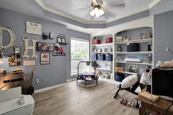 Home Office, Interior, Wood Texture Flooring