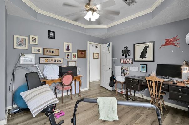 Home Office, Interior, Wood Texture Flooring