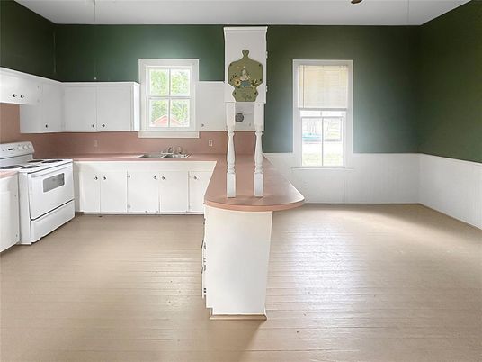Interior, Kitchen, Wood Texture Flooring