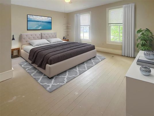 Bedroom, Interior, Wood Texture Flooring