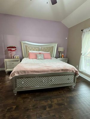 Bedroom, Interior, Wood Texture Flooring