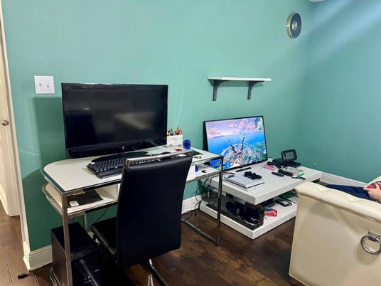 Home Office, Interior, Wood Texture Flooring