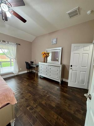Bedroom, Interior, Wood Texture Flooring