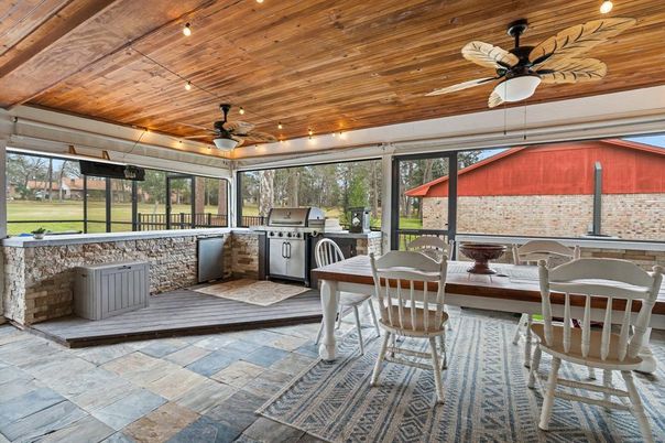 Dining room, Interior, Sun Room, Wooden Ceilings