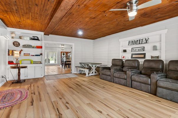 Interior, Living room, Wooden Ceilings, Wood Texture Flooring
