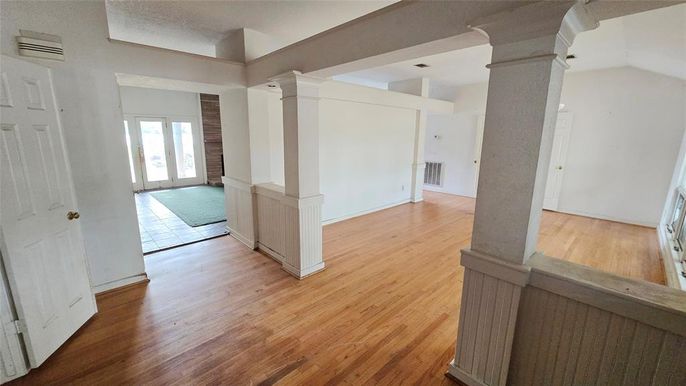 Empty room, Interior, Wood Texture Flooring