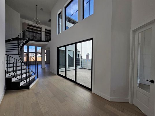 Chandelier, Interior, Wood Texture Flooring